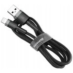 Baseus Cafule Braided USB to Lightning Cable Μαύρο 1m