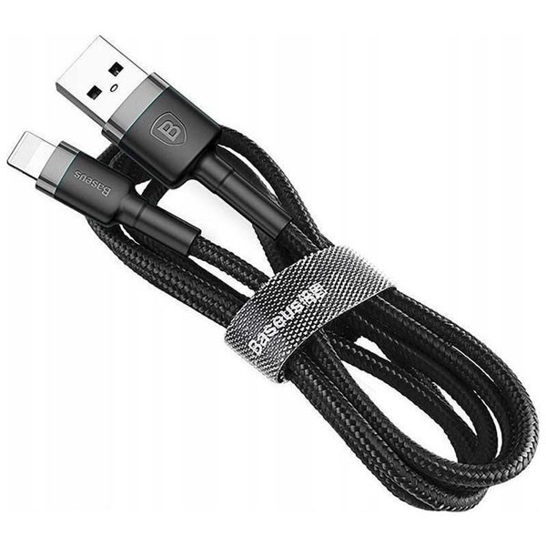Φωτογραφία από Baseus Cafule Braided USB to Lightning Cable Μαύρο 1m