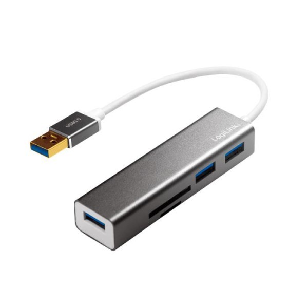 Φωτογραφία από Hub USB 3.0 with Card Reader Logilink UA0306